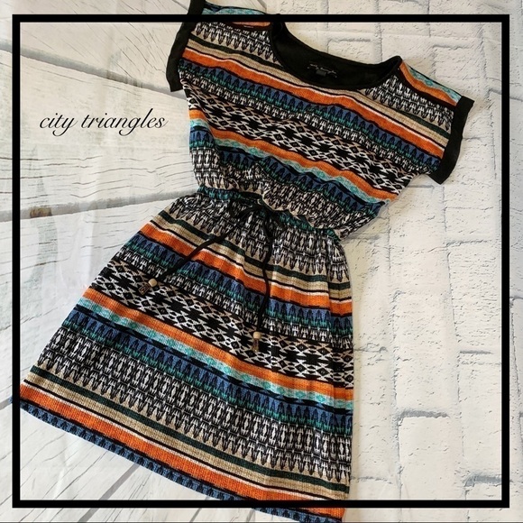 City triangles Tribal Print Dress - Picture 1 of 7